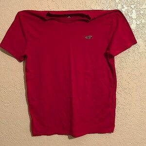 Selling hollister xs red shirt 100% cotton